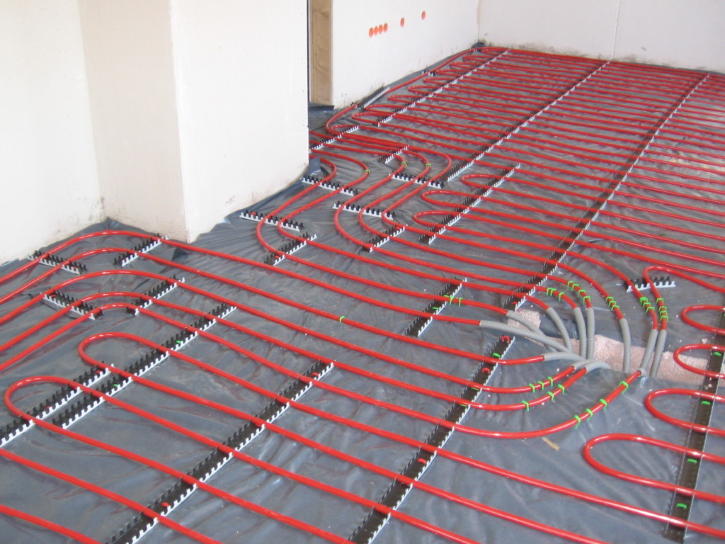 radiant floor panel photograph