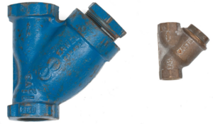 "Image of different sized Y-strainers"