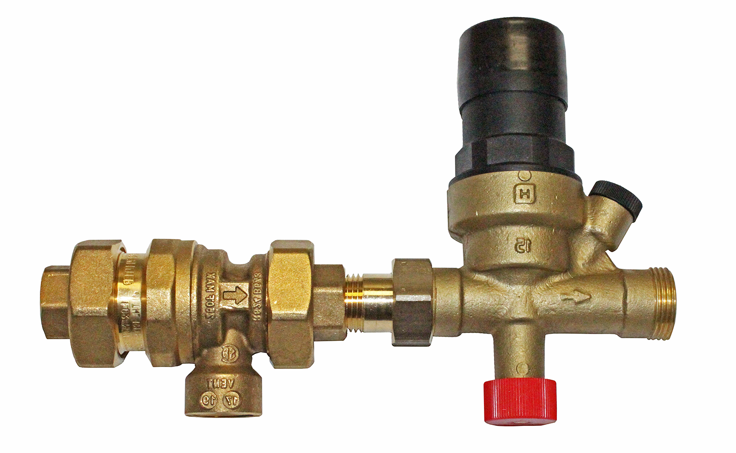 backflow preventer/feedwater valve as a unit photograph