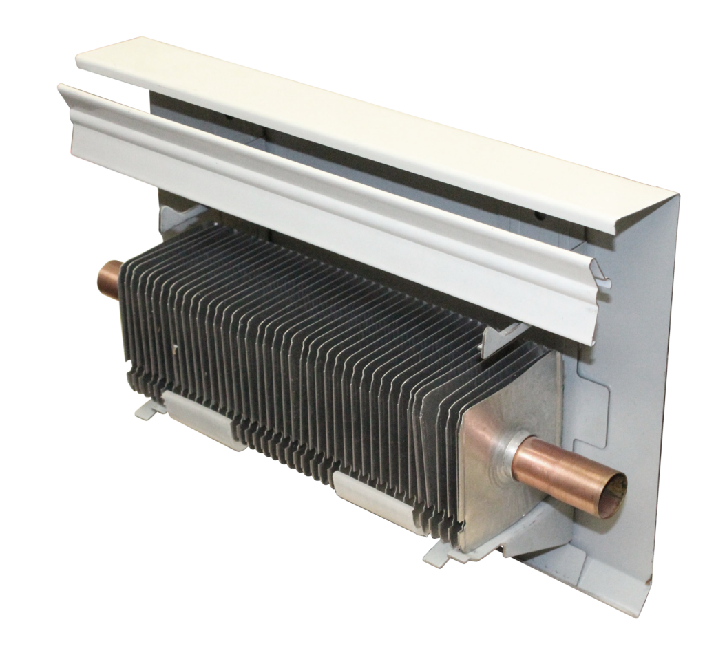 photograph of residential gravity circulating convector against white background