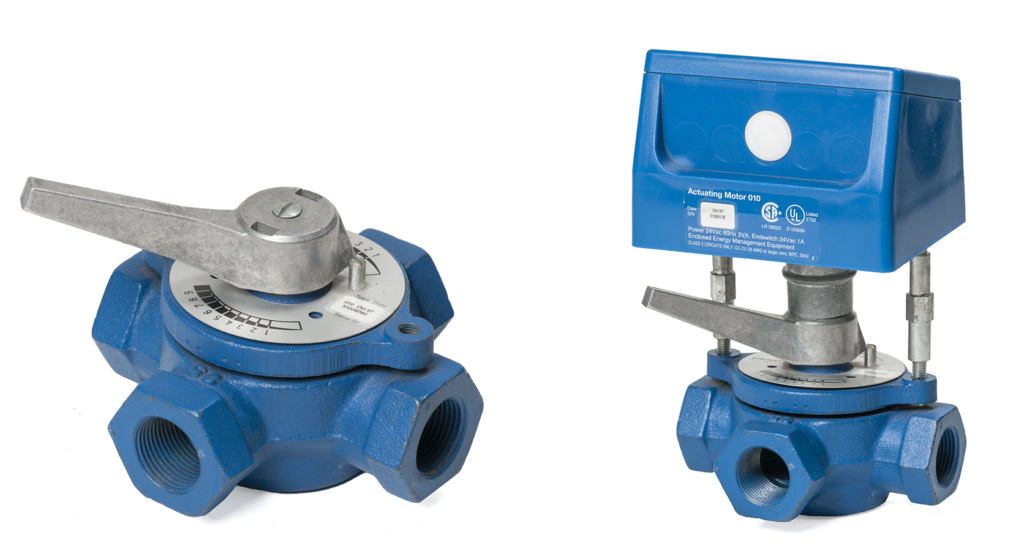 four-way mixing valve