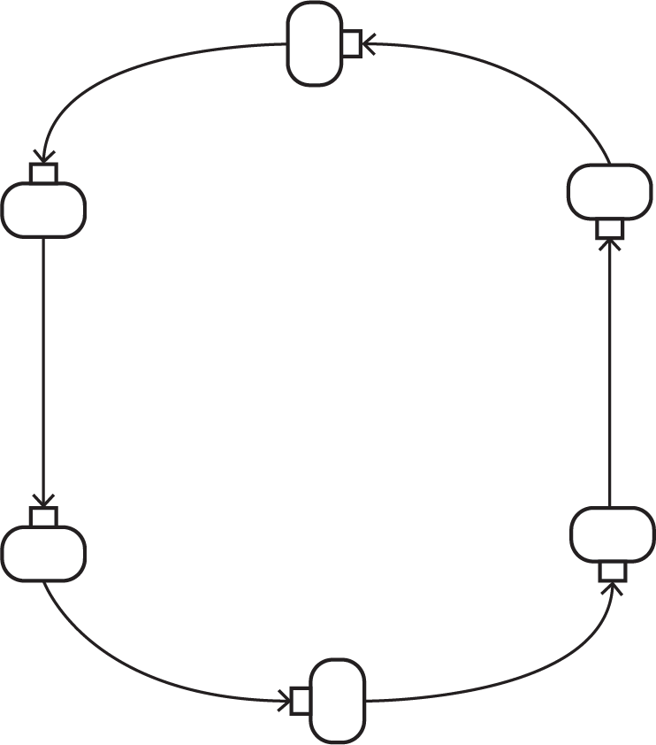 circular airflow of unit heaters illustration