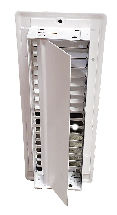 floor grille with damper