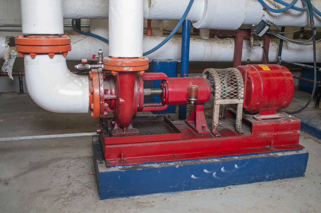photograph of a base mounted pump