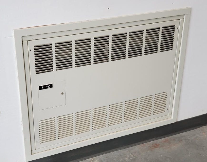 Forced flow wall convector photograph